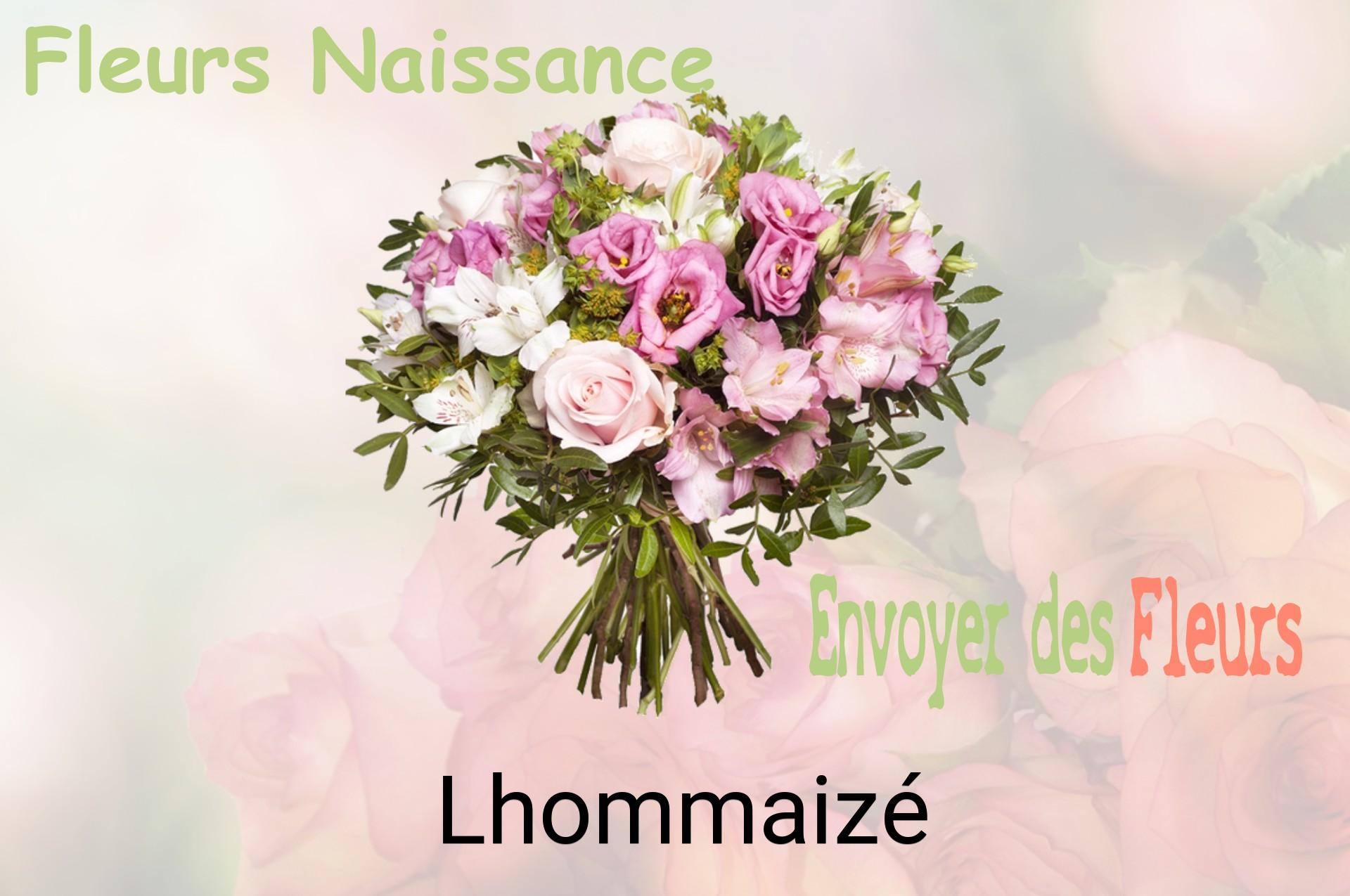 Bouquet de fleurs de naissance livré à Lhommaizé